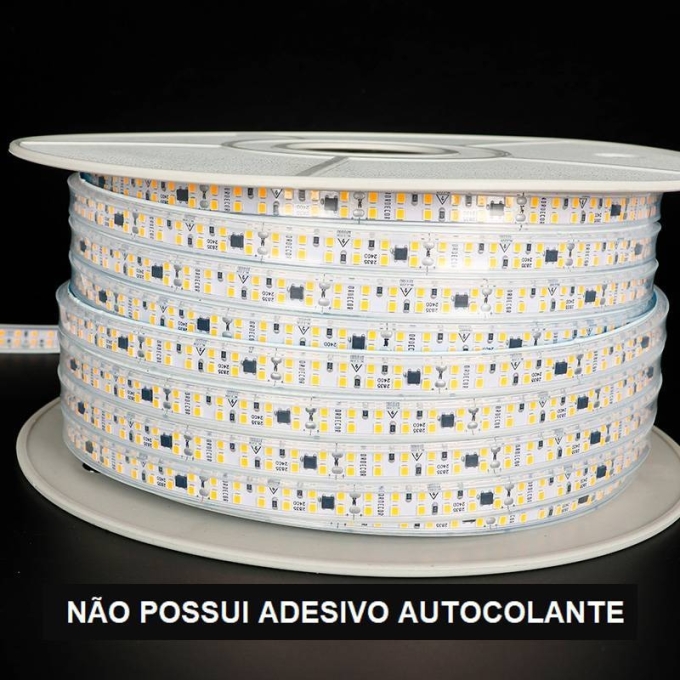 Fita de LED Siliconada Nordecor 16w/mt 240 leds IP65 11mm 127V 2700K (Rolo 50 metros) 7257

