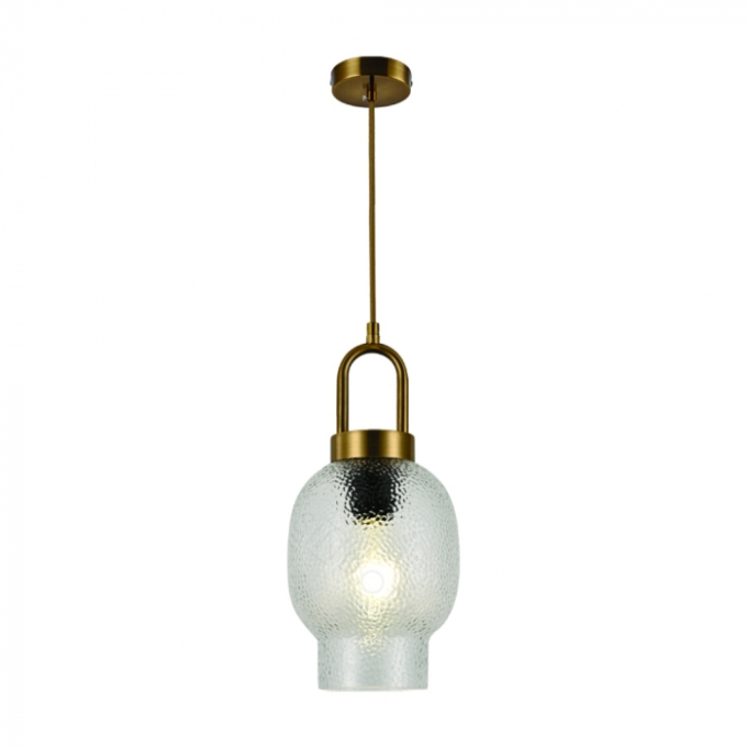 Pendente Sindora 1L E27 Metal Bronze e Vidro 160x210mm DCD04055