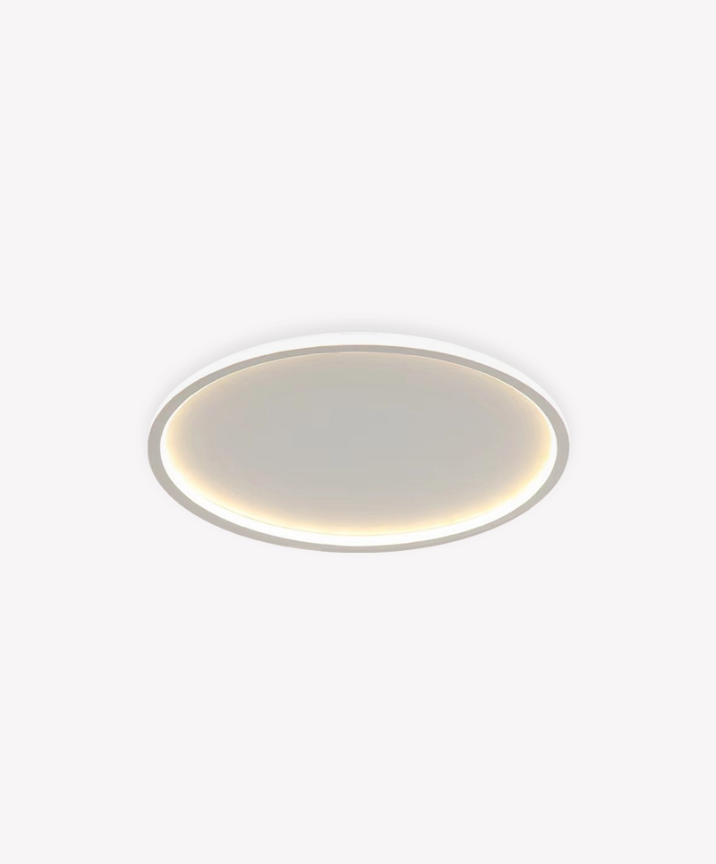 Plafon Opus LED Telaio Redondo 28 watts 3000K Bivolt Ø415x45mm Branco OPS 83618