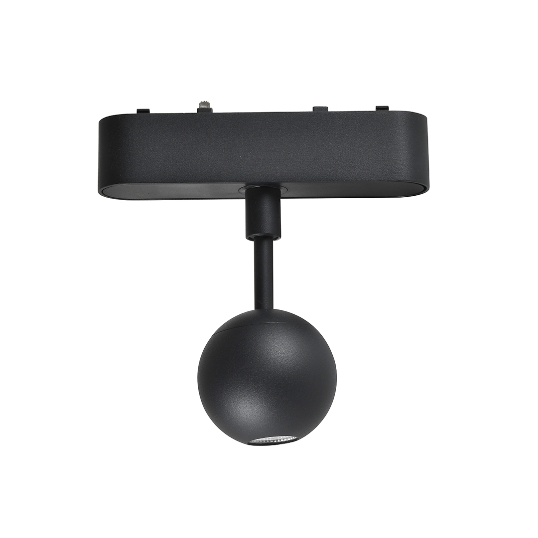 Spot Magnético Nordecor Kay Tez 5 watts 3000K 48V  IRC90 38° Preto Ø50x120mm 6559