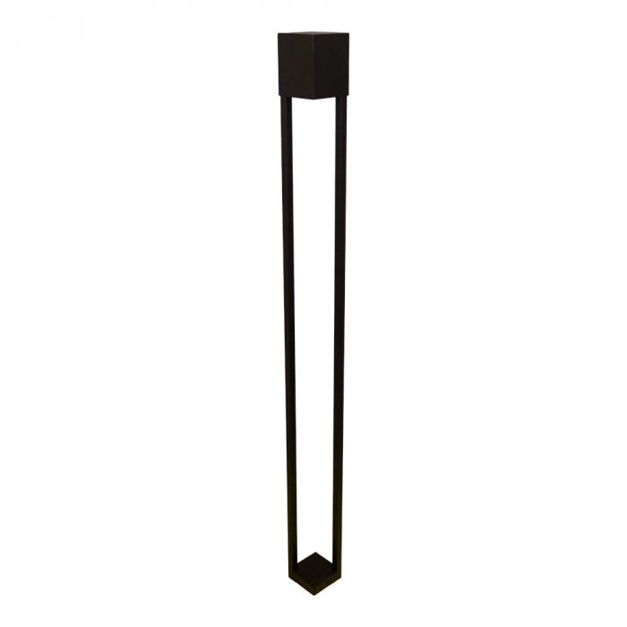 Poste Balizador Ideal Retangular Externo Alumínio 1L GU10 1000X76X76mm PA-410