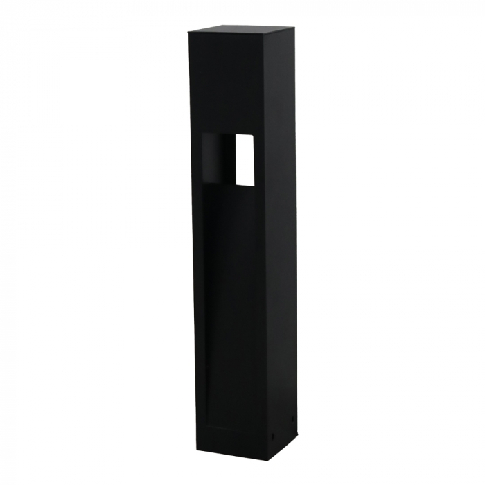 Poste Balizador Ideal Flash Retangular Alumínio 2 Fachos 1L GU10 400X75X75mm PA-402