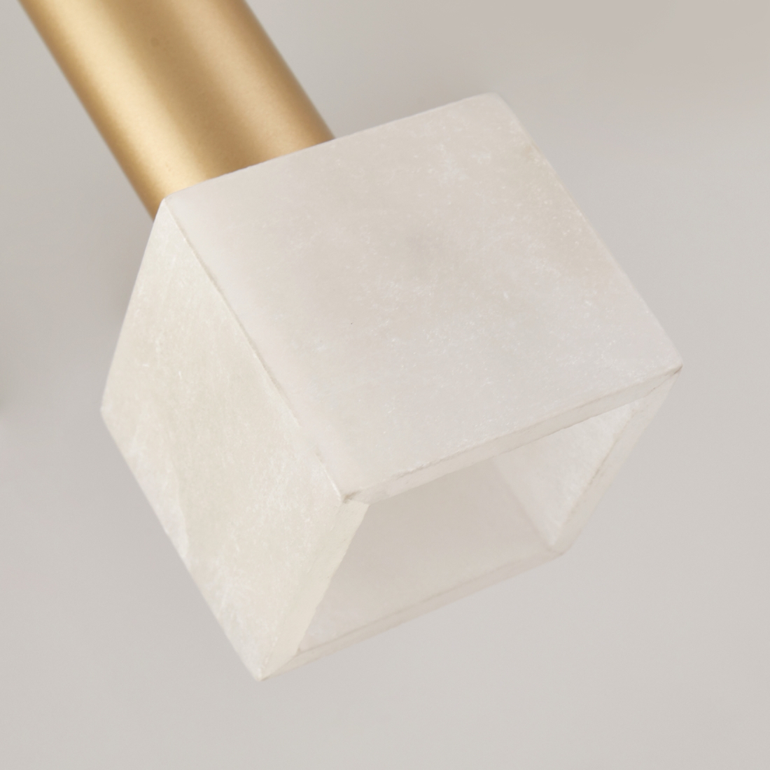 Pendente Nordecor Dufi 1L G9 Ouro Champagne e Mármore IP20 Bivolt 80x80x220mm 2923