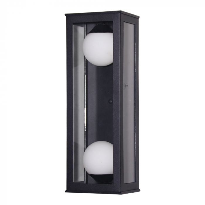 Arandela Ideal Alumínio e Globo Leitoso Fosco 2L G9 375x130x105mm A-400 
