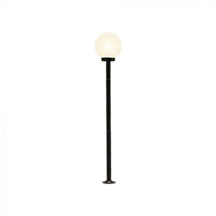 Poste Ideal Solarium Aço Fosfatizado e Globo em Polietileno 1L E27 1650X300mm P-15 C/GP