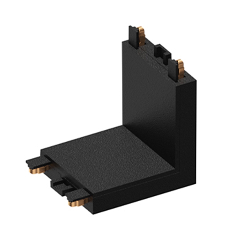 Emenda Trilho Magnético Nordecor Kay L Parete 48V Preto 35x35mm 6570
