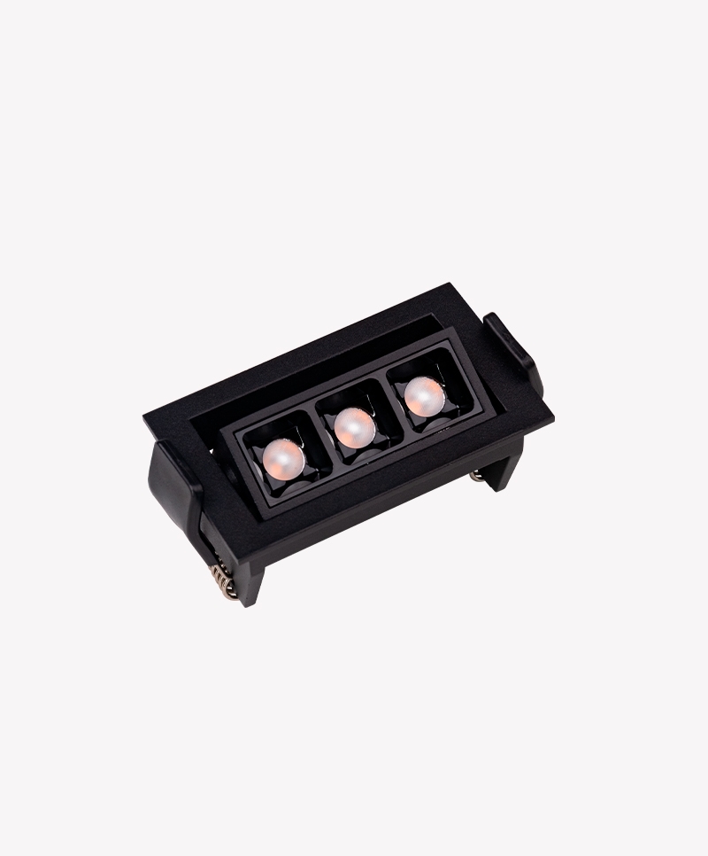 Spot Embutir Opus LED Soul Direcionavel 6 watts 2700K IRC90 26° IP20 85x51x45mm Preto OPS 87852