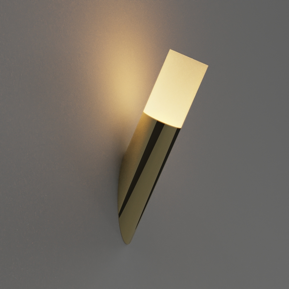 Arandela Golden Art Taq 1L Mini Dicróica 340x62x150mm P2422PI (Designer Tadeu Omae)