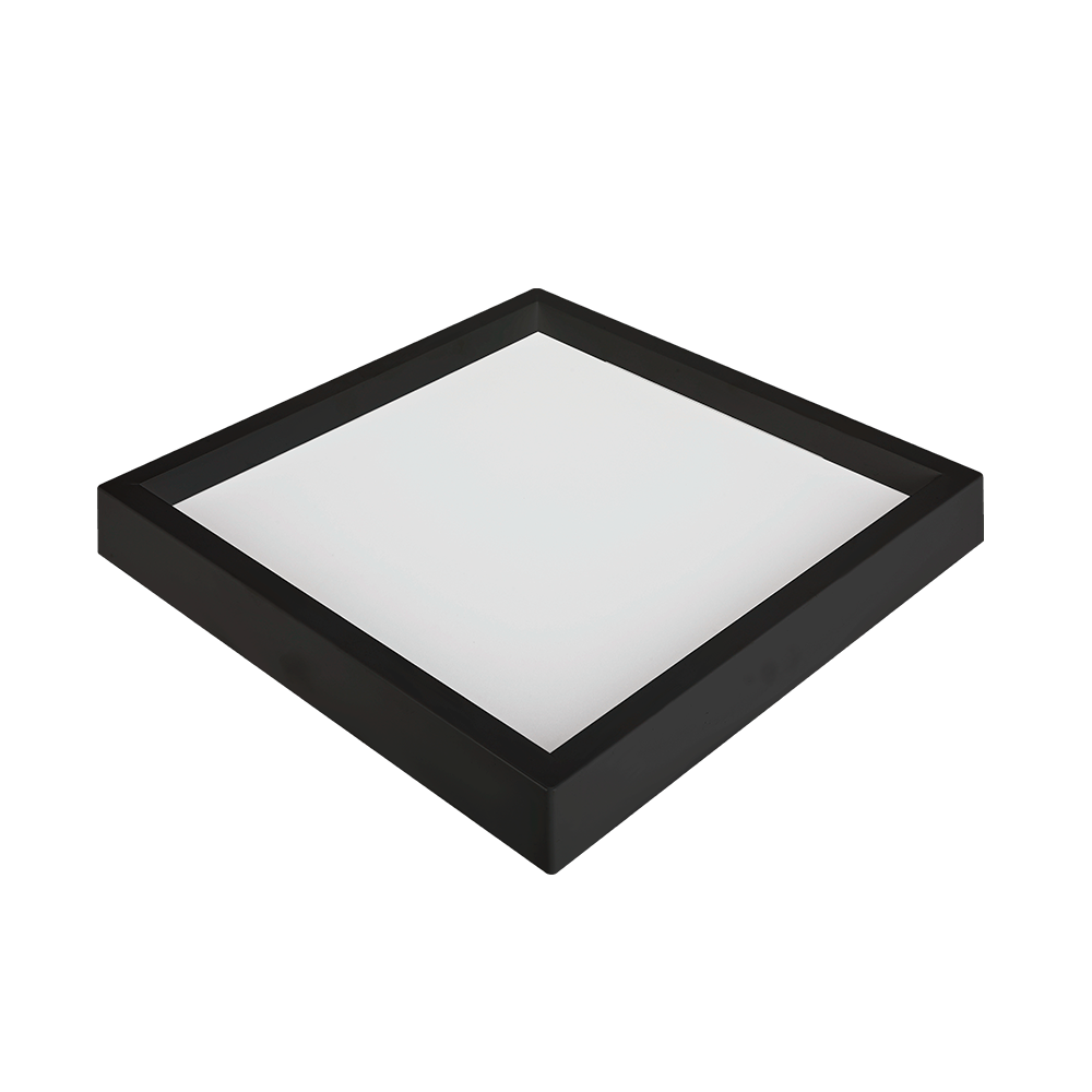 Painel Sobrepor Quadrado Nordecor Kais 36 watts 4000K Preto Bivolt 400x400mm 4271