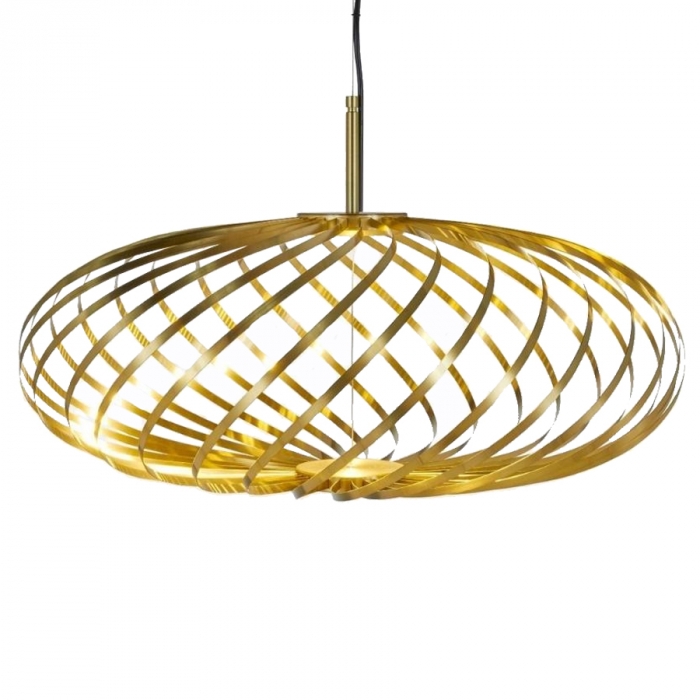 Pendente Flavo Filo Articulável Metal Dourado Brilho 5 watts 3000K Ø600X370mm FP1510DB