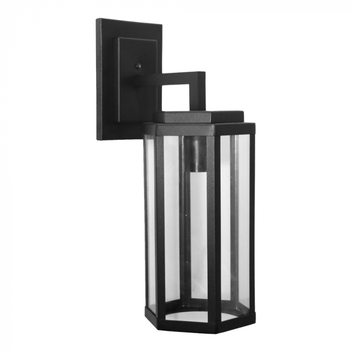 Arandela Ideal Bolt Alumínio e Vidro Transparente 1L E27 400x160x200mm 263 VT