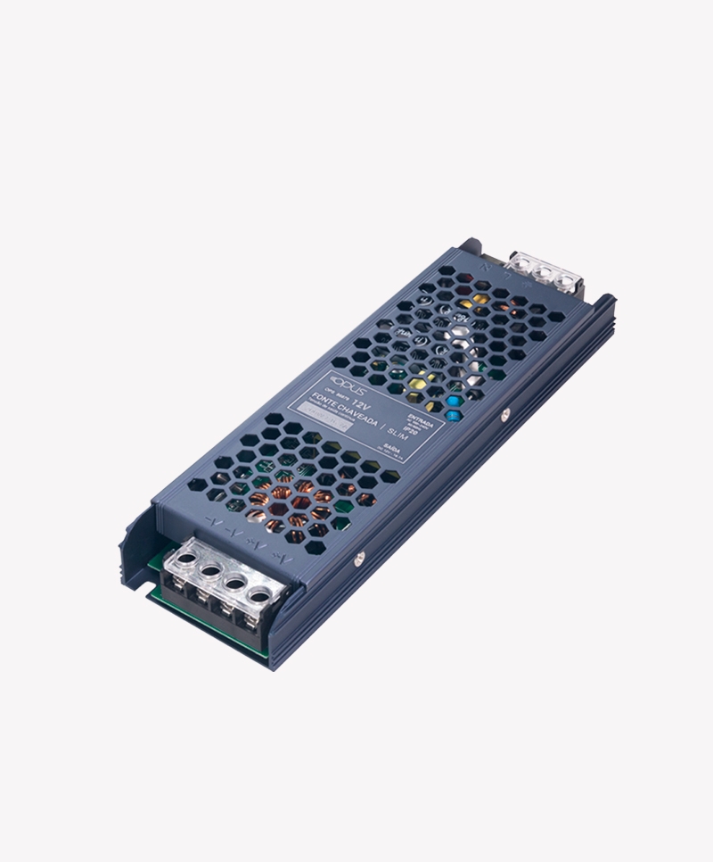 Fonte 12V Opus Chaveada Slim 200 Watts 16,7A IP20 Bivolt 185x48x23mm OPS 86879
