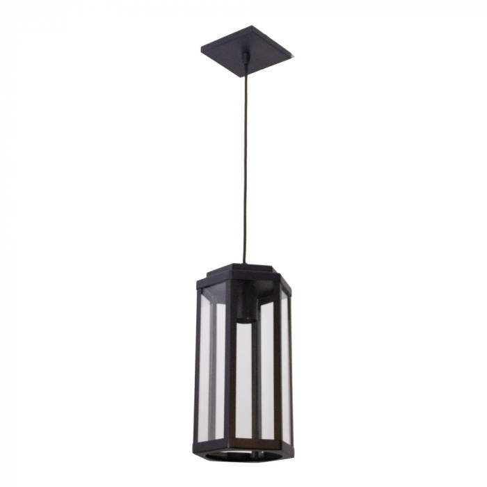 Pendente Ideal Vintage Alumínio e Vidro Transparente 1L E27 Ø160x280mm 783 VT
