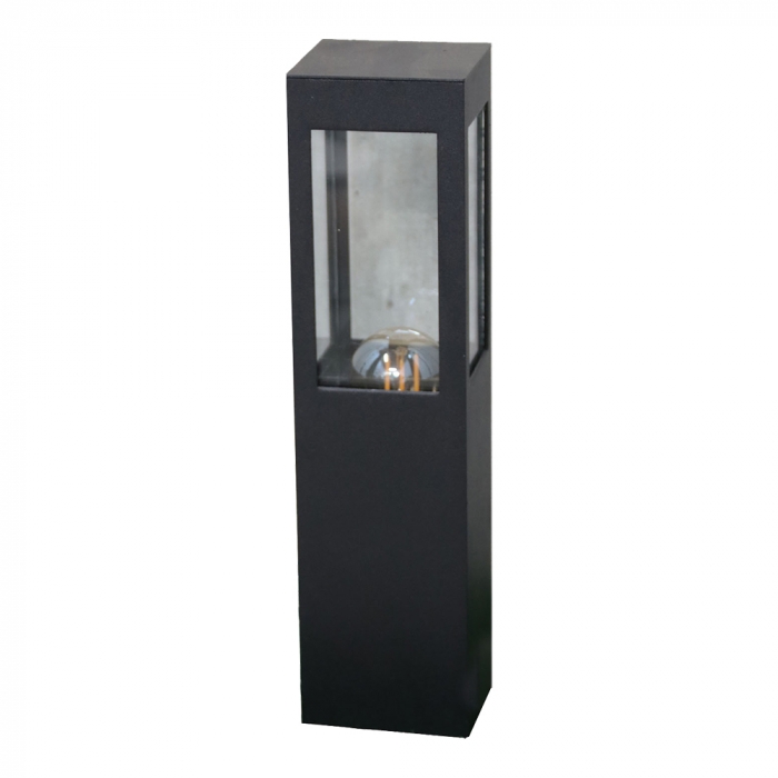 Poste Balizador Ideal Bolt Externo Alumínio e Termoplástico 1L E27 300X75X75mm PA-133