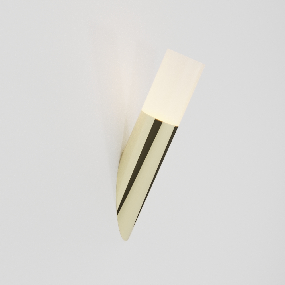 Arandela Golden Art Taq 1L Mini Dicróica 340x62x150mm P2422PI (Designer Tadeu Omae)