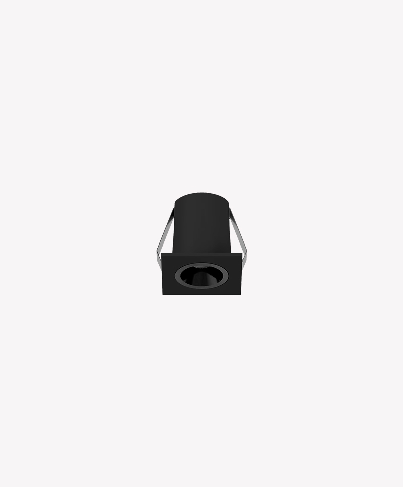 Mini Spot Opus LED 1 watts 2700K Preto 24° IRC90 Bivolt 30x30mm OPS 84981