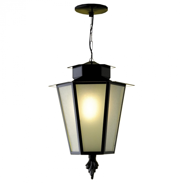 Pendente Ideal Colonial Alumínio e Vidro Espelhado 1L E27 610X330X330mm LA-9-C/G VE