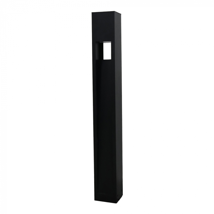 Poste Balizador Ideal Flash Retangular Externo Alumínio 2 Focos 1L GU10 600X75X75mm PA-602