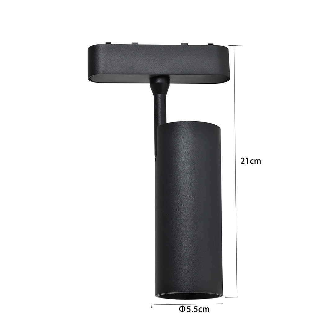 Spot Magnético Nordecor Kay In 18 watts 3000K 48V  IRC90 24° Preto Ø55x210mm 6558