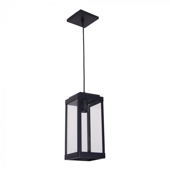 Pendente Ideal Vintage Alumínio e Vidro Transparente 1L E27 265X130X130mm 781 VT