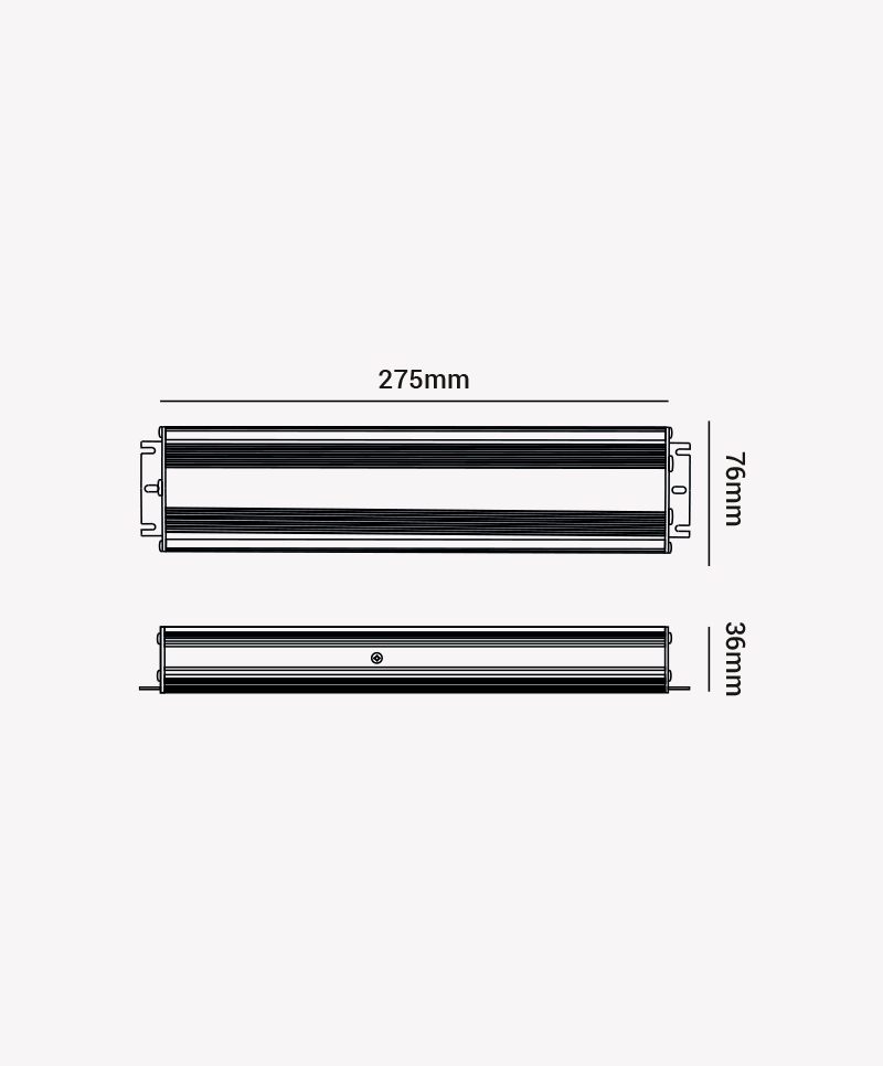 Fonte 12V Opus 400 Watts 33.3A IP67 Blindada 76x275x36mm OPS 86923