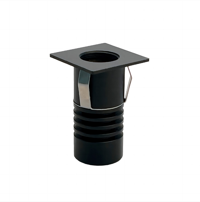 Mini Embutido Nordecor Auko Quadrado 1 watts 3000K 30° Preto 25x25x38mm IRC90 Bivolt 6531