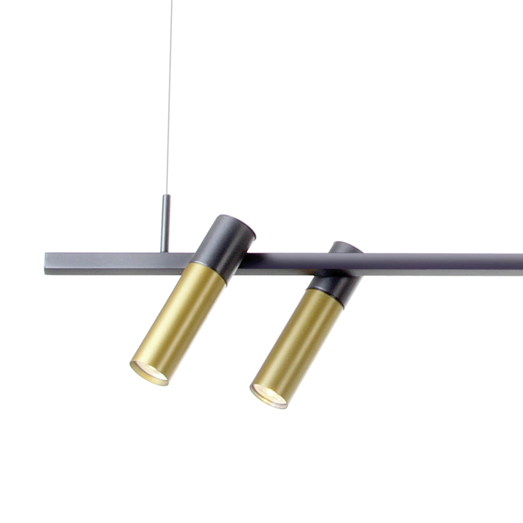 Pendente Old Artisan Pipeline 2L MR11 + 1L G9 190x12x1000mm PD-5828