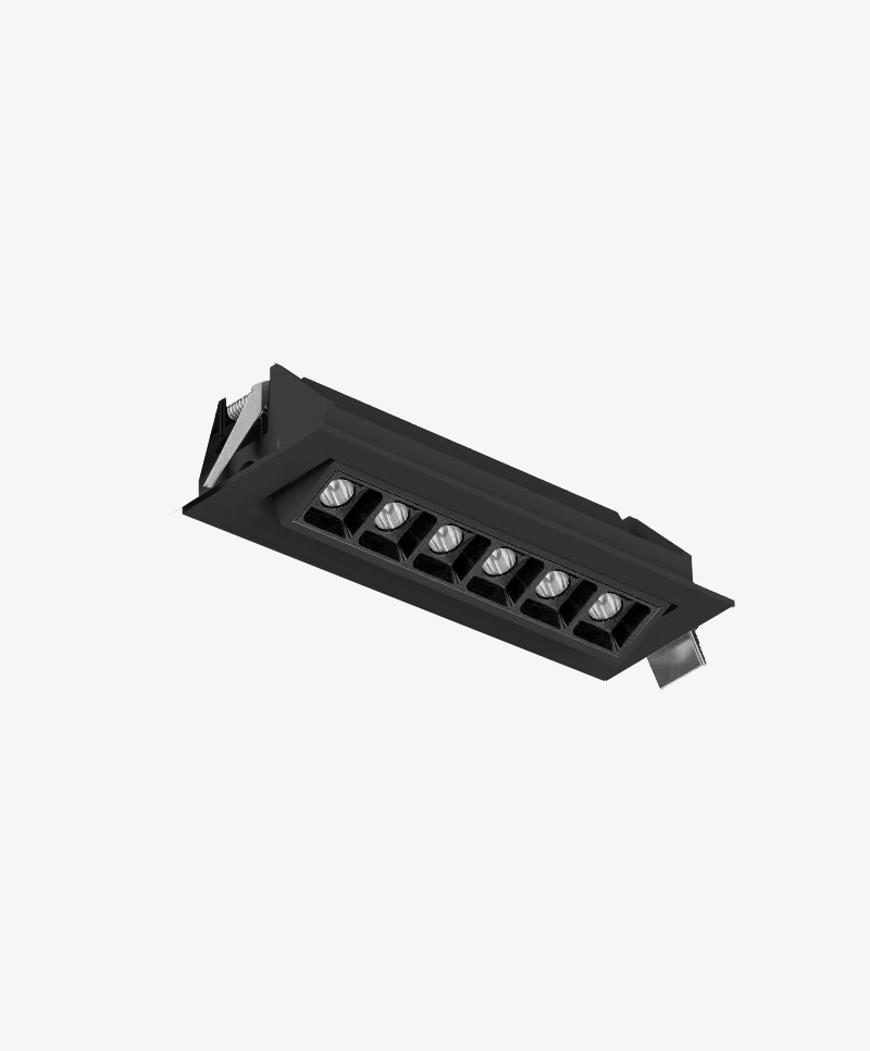 Spot Embutir Opus LED Soul Direcionavel 10 watts 2700K IRC90 24° IP20 142x50x45mm Preto OPS 85001