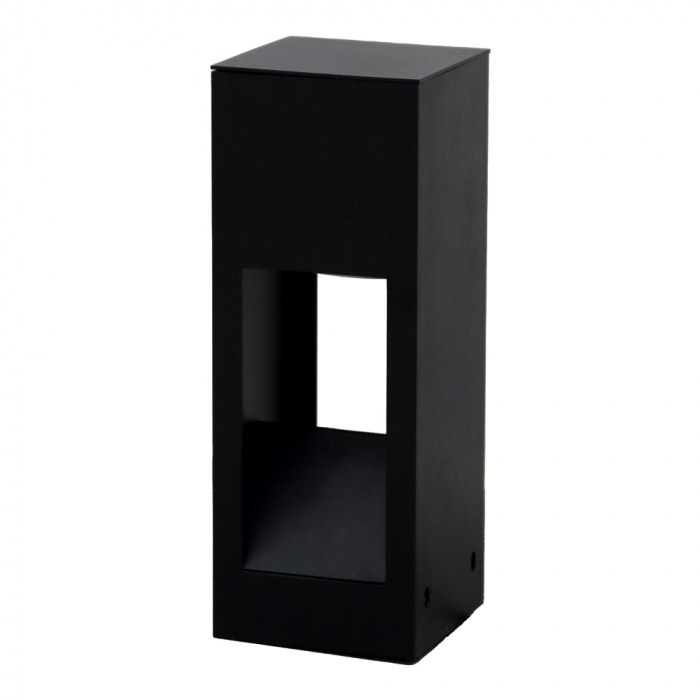 Poste Balizador Ideal Flash Retangular Alumínio 2 Fachos 1L GU10 200X75X75mm PA-202