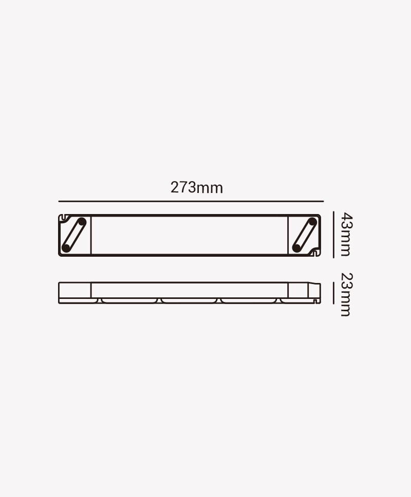 Fonte 12V Opus 100 Watts 8,3A IP20 Dimerizavel 273x43x23mm OPS 86985