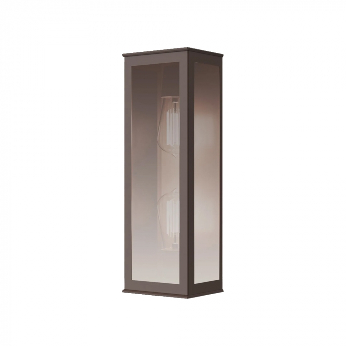 Arandela Ideal Bolt Alumínio e Vidro Espelhado 2L E27 375x130x105mm 262 VE
