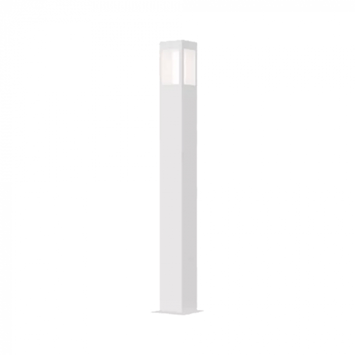 Poste Balizador Ideal Bolt Externo Alumínio e Termoplástico 1L E27 1000X100X100mm PA-200