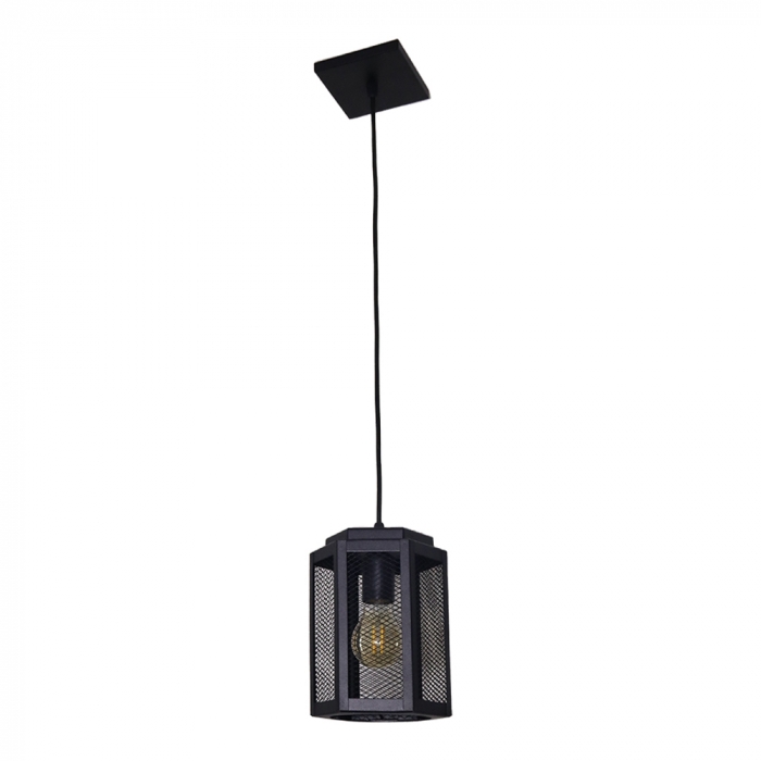Pendente Ideal Alumínio 1L E27 160X160mm LA-23-C