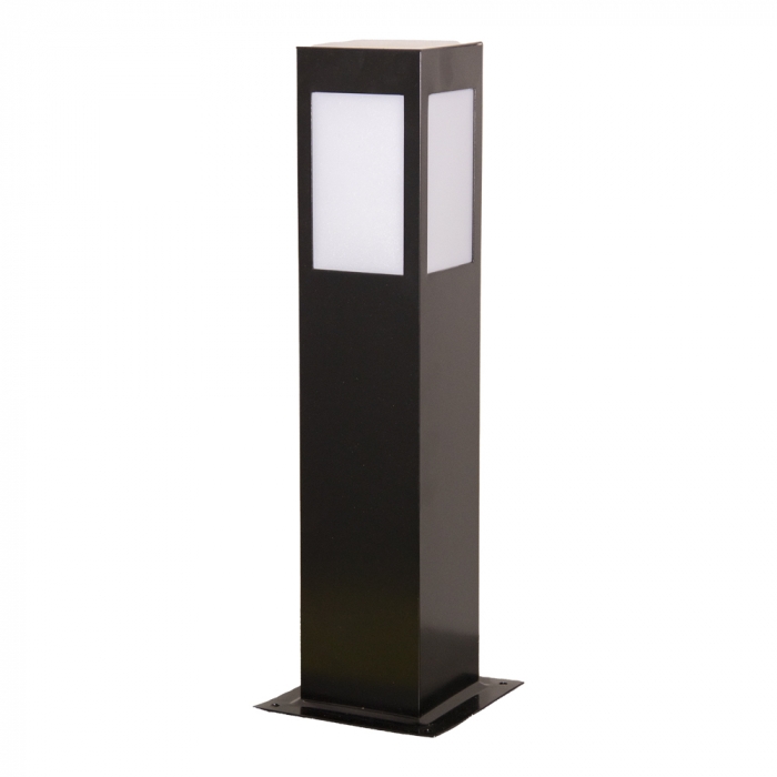 Poste Balizador Ideal Bolt Externo Alumínio e Vidro Transparente 1L E27 500X100X100mm PA-150 VT