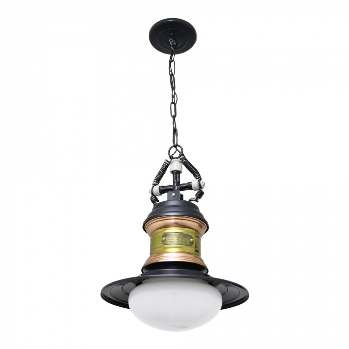 Pendente Ideal SP Antigo Alumínio Cobre e Latão 1L E27 Ø380x680mm 1217