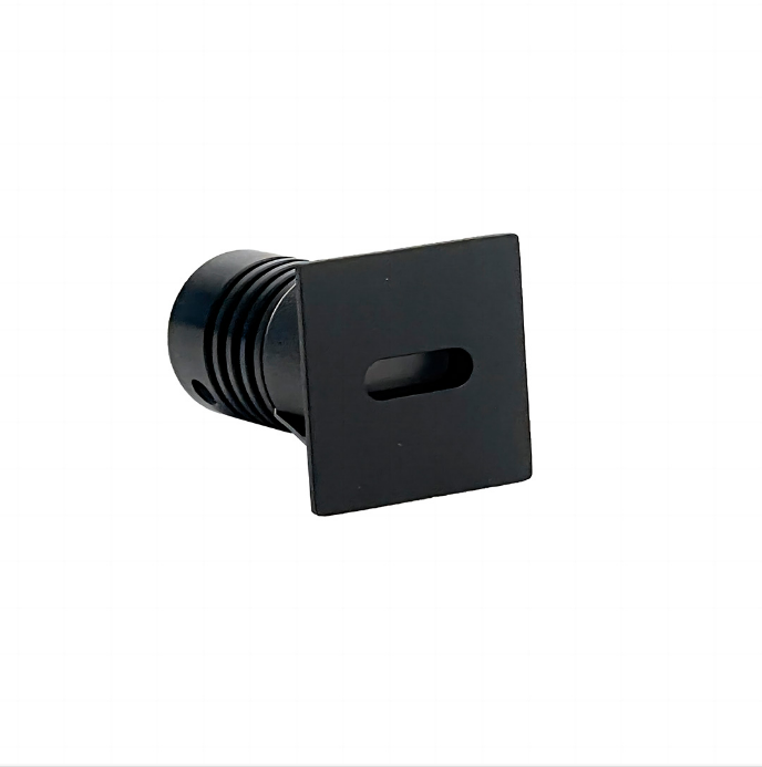 Mini Embutido Nordecor Domy Ini Quadrado 1 watts 3000K Preto IP20 IRC90 Bivolt 25x25x38mm 6523