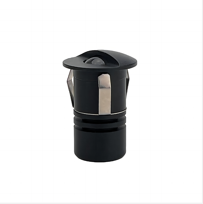 Mini Embutido Nordecor Romi Redondo 1 watts 3000K Preto IP65 Ø25x35x22mm IRC90 Bivolt 2840