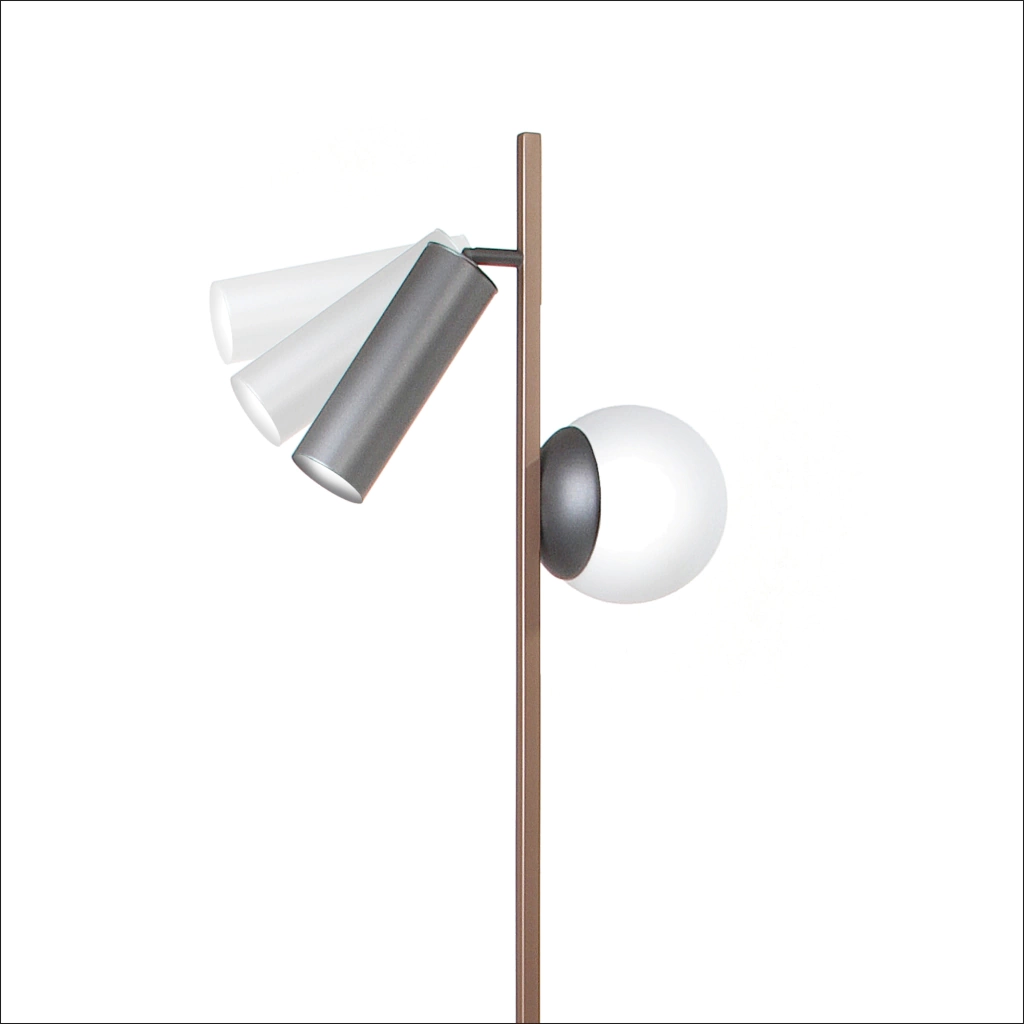 Luminária de Piso Old Artisan Ela 1L MR11 + 1L G9 1460x240x310mm ABJ-5817