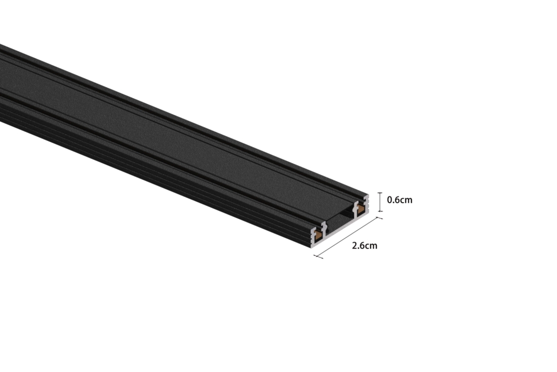 Trilho Eletrificado Magnético Nordecor Kay Track 1 Metro Preto 6564