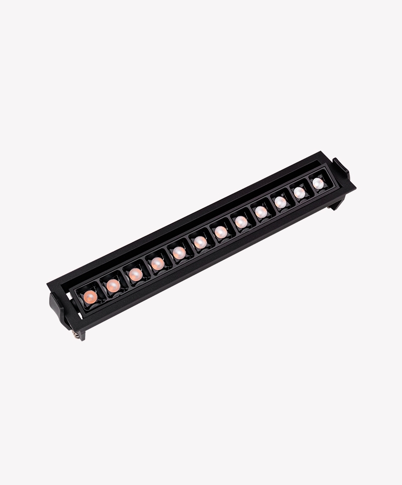 Spot Embutir Opus LED Soul Direcionavel 20 watts 2700K IRC90 24° IP20 256x50x45mm Preto OPS 87876