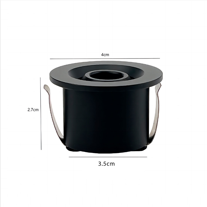 Mini Spot Embutido Nordecor Ollo 1 watts 3000K 15° Preto Ø40x27x35mm IRC90 Bivolt 6541