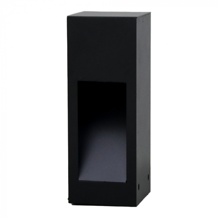 Poste Balizador Ideal Flash Retangular Alumínio 1 Facho 1L GU10 200X75X75mm PA-201
