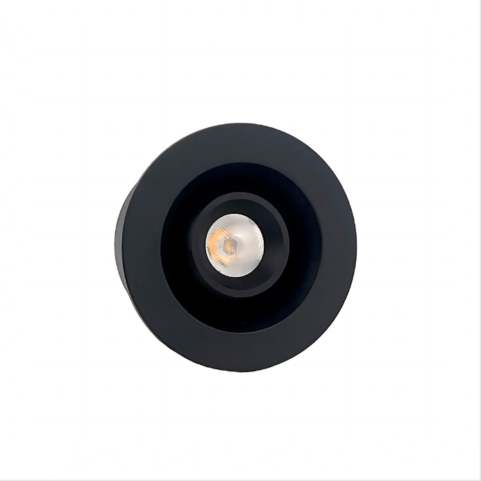 Mini Spot Embutido Nordecor Ollo 3 watts 3000K 15° Preto Ø50x40x45mm IRC90 Bivolt 6543