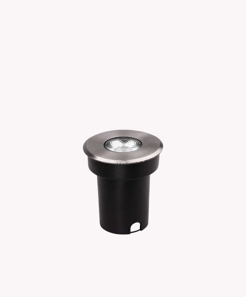 Embutido Solo Opus LED 3 watts 3000K 120° Inox IP65 Ø65mm OPS 87425