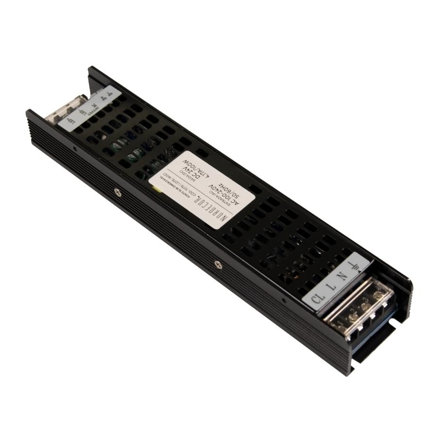 Fonte 24V Nordecor Dimerizável (Triac) 4,17A 100 watts 127V 230x50x30mm 7194