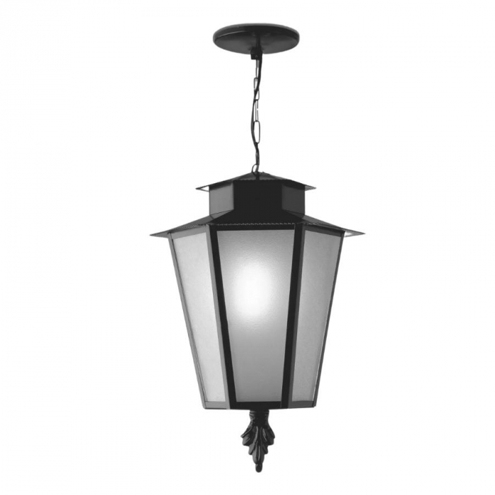 Pendente Ideal Colonial Alumínio e Termoplástico 1L E27 610X330X330mm LA-9-C/G