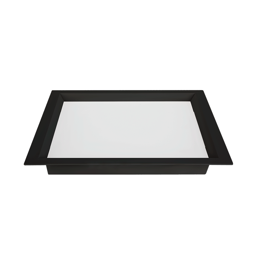 Painel Embutido Quadrado Nordecor Kais 36 watts 6500K Preto Bivolt 400x400mm 4266