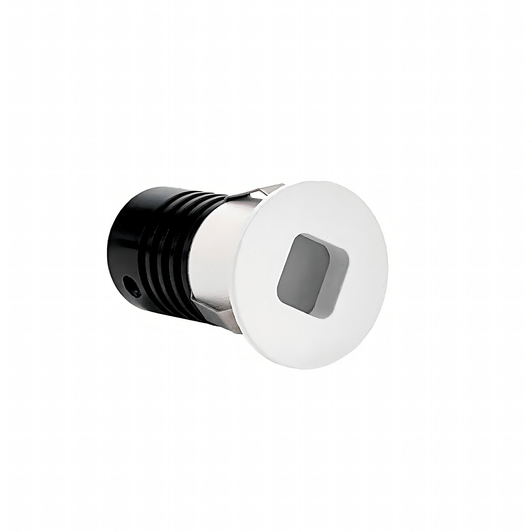 Mini Embutido Nordecor Domy Nam Redondo 1 watts 3000K Branco IRC90 Bivolt Ø25x38x22mm 6524