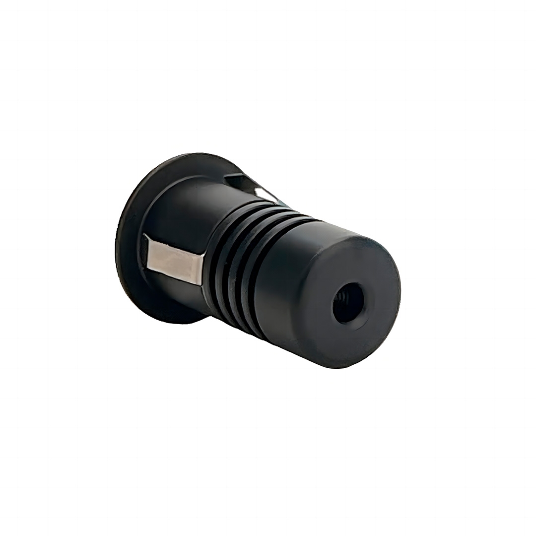 Mini Embutido Nordecor Domy Ini Redondo 1 watts 3000K IP20 Preto IRC90 Bivolt Ø25x38x22mm 6521