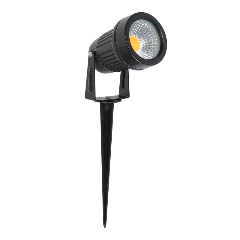 Espeto de Jardim Nordecor Hager 7 watts 3000K 36° IP65 Preto Ø70x280mm 6139